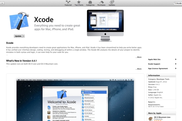 Installation of Xcode