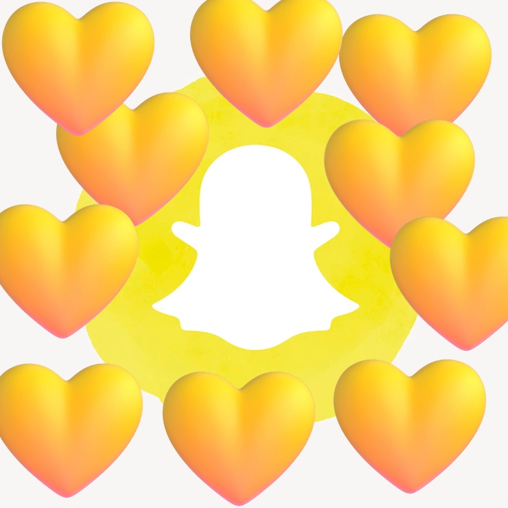 yellow heart Snapchat emoji