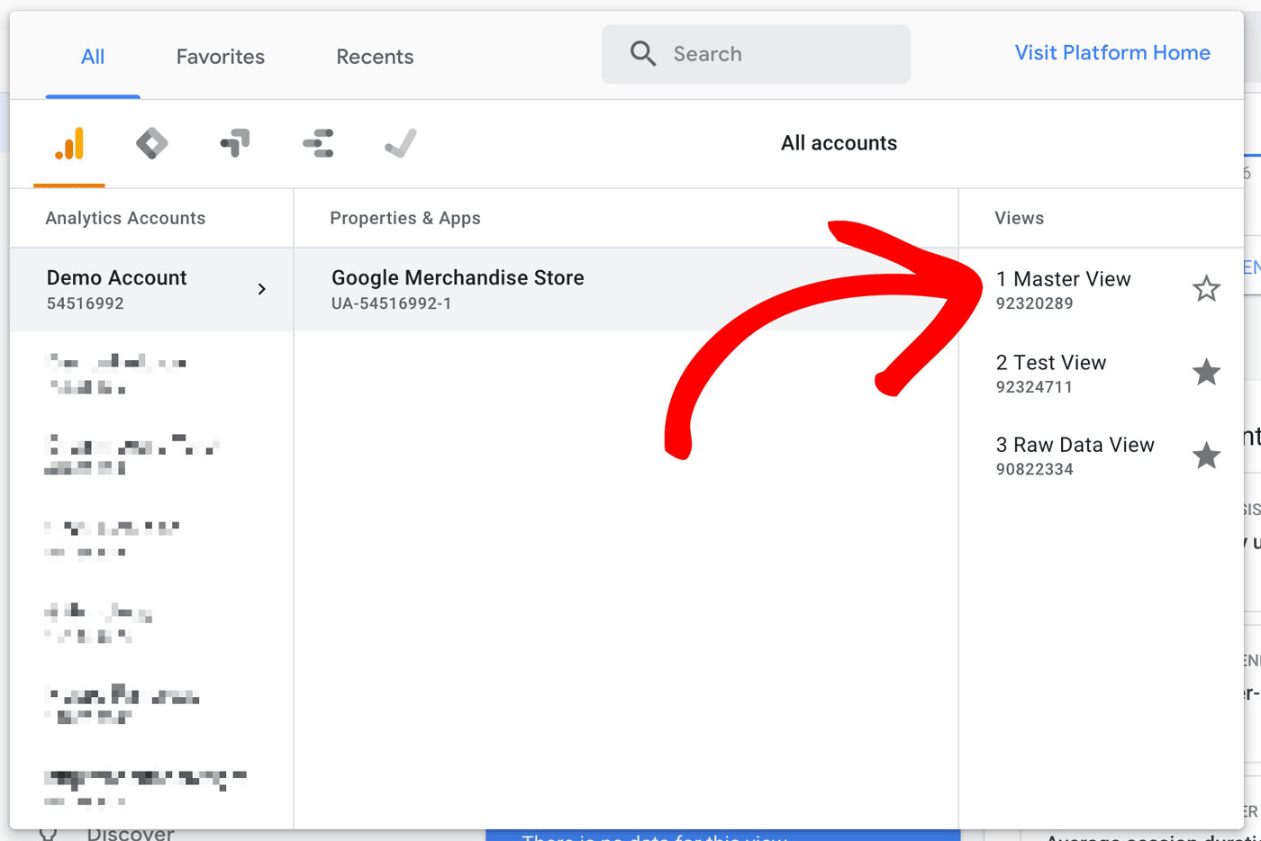 Access Google Analytics account