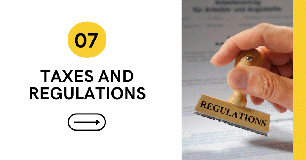 Taxes and Regulations